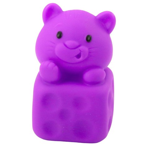 Zestaw Miękkich Gumowych Klocków Kolorowe Zwierzątka 6el. LEAN Toys