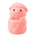 Zestaw Miękkich Gumowych Klocków Kolorowe Zwierzątka 6el. LEAN Toys