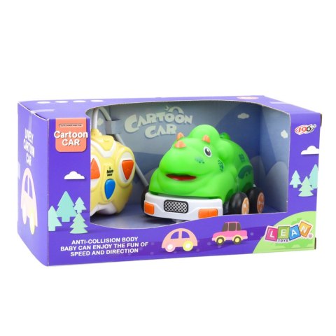 Autko Zdalnie Sterowne RC Dla Malucha Dinozaur Zielony LEAN Toys
