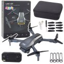 Dron LU50 Air Podwójna Kamera HD MV Video Światła LED Aplikacja LEAN Toys