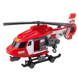 Helikopter Ratunkowy Hak Nosze Światła Dźwięki Czerwony 1:16 LEAN Toys