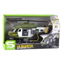 Helikopter Wojskowy Militarny Hak Nosze Światła Dźwięki Khaki 1:16 LEAN Toys