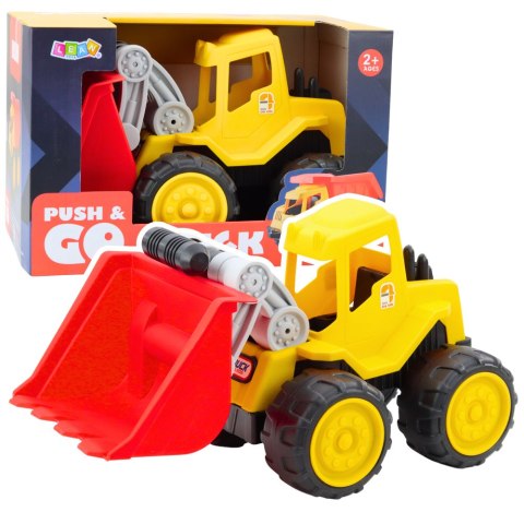 Koparko-Ładowarka Dla Dzieci Do Piasku Pojazd Budowlany Żółta LEAN Toys