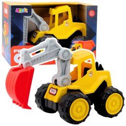 Koparko Ładowarka Ogrodowa Do Piasku Dziecięca Żółta LEAN Toys