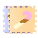 Miękkie Puzzle Mata Edukacyjna Pianka EVA Zwierzęta Pastelowe 16 el. LEAN Toys