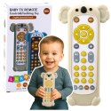 Pilot Interaktywny Dla Malucha Sylikonowa Obudowa Koala Beżowy LEAN Toys