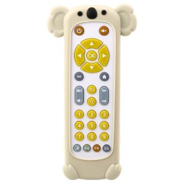 Pilot Interaktywny Dla Malucha Sylikonowa Obudowa Koala Beżowy LEAN Toys