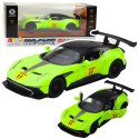 Samochód Sportowy Z Napędem Pull-Back Światła Dźwięki Zielony 1:22 LEAN Toys