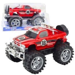 Samochód Terenowy Z Napędem Na Tył Czarno-Czerwony 27cm LEAN Toys