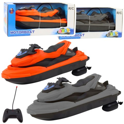 Skuter Wodny Zdalnie Sterowany RC 1:42 Szary Pomarańczowy LEAN Toys