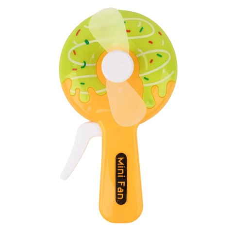 Wentylator Ręczny Mini Wiatraczek Pączek Donut Dla Dzieci 4 Wzory LEAN TOYS