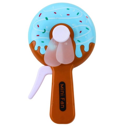 Wentylator Ręczny Mini Wiatraczek Pączek Donut Dla Dzieci 4 Wzory LEAN TOYS
