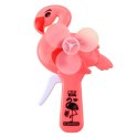 Wentylator Wiatrak Ręczny Flaming Różowy LEAN TOYS