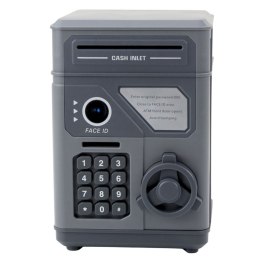 Elektroniczny Sejf Bankomat Skarbonka Na PIN Dla Dzieci Szary LEAN Toys