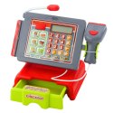 Kasa Sklepowa Dla Dzieci Akcesoria Koszyk Owoce Światła Dźwięki Czerwona LEAN Toys
