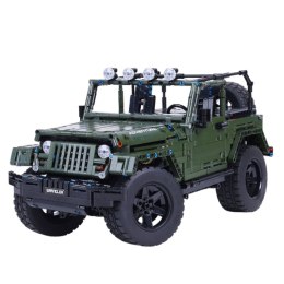 Klocki Konstrukcyjne Auto Terenowe Zielony Khaki 2078 el. LEAN Toys