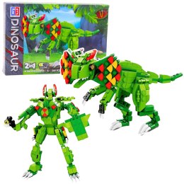 Klocki Konstrukcyjne Dinozaur Dilophosaurus Zielony 269 el. LEAN Toys