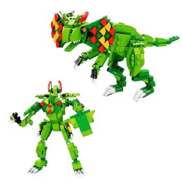 Klocki Konstrukcyjne Dinozaur Dilophosaurus Zielony 269 el. LEAN Toys