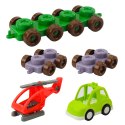 Klocki Konstrukcyjne Edukacyjne W Torbie Dinozaury Cyfry Litery 91 el. LEAN Toys