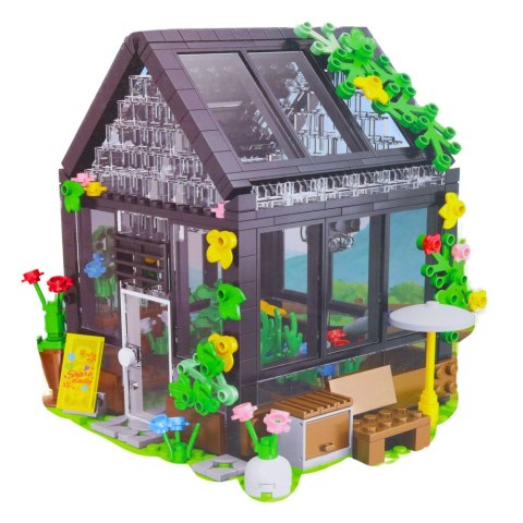Klocki Konstrukcyjne Mini Szklarnia Domek Ogrodowy 588 el. LEAN Toys