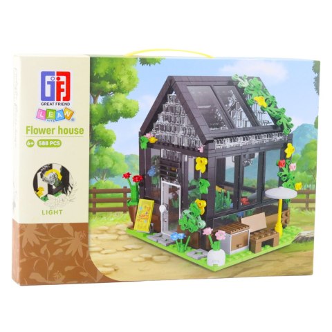 Klocki Konstrukcyjne Mini Szklarnia Domek Ogrodowy 588 el. LEAN Toys