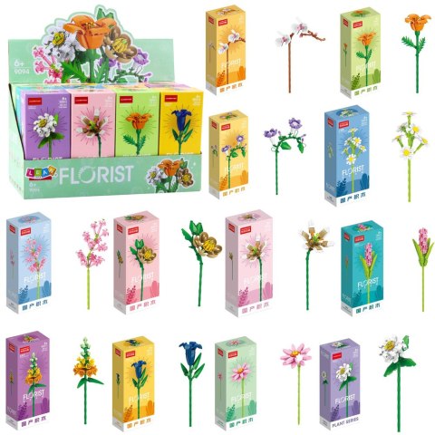Klocki Konstrukcyjne Pojedynczy Kwiat Dekoracyjny 56-245 el. LEAN TOYS