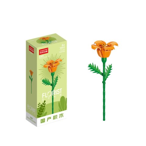 Klocki Konstrukcyjne Pojedynczy Kwiat Dekoracyjny 56-245 el. LEAN TOYS