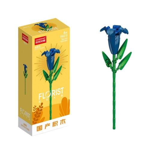 Klocki Konstrukcyjne Pojedynczy Kwiat Dekoracyjny 56-245 el. LEAN TOYS