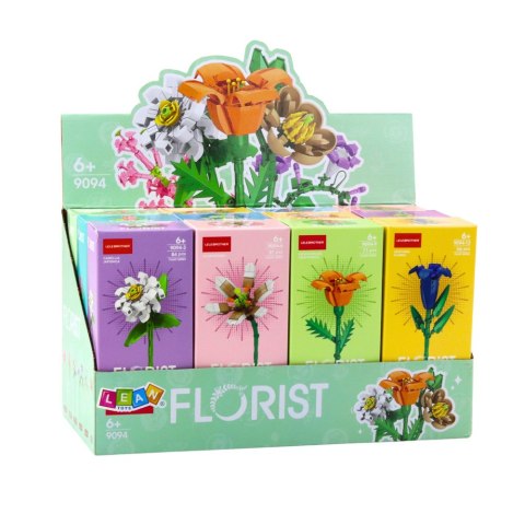 Klocki Konstrukcyjne Pojedynczy Kwiat Dekoracyjny 56-245 el. LEAN TOYS