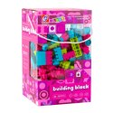 Klocki Konstrukcyjne Przestrzenne Pastelowe Różowe 360 el. LEAN Toys