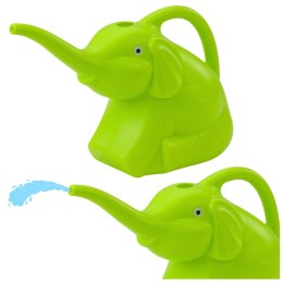 Mała Konewka Plastikowa Do Podlewania Dla Dzieci Słoń Zielony LEAN TOYS