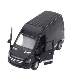 Samochód Dostawczy Metalowy Dźwięki Czarny LEAN Toys