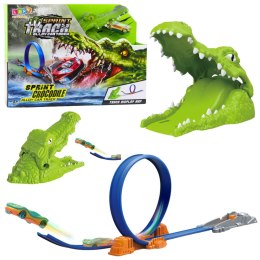 Tor Samochodowy Katapulta Wyrzutnia Krokodyl LEAN Toys