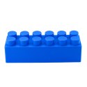 Zestaw Duże Klocki Konstrukcyjne W Torbie Kolorowe 28,5x9x9 cm 6el. LEAN Toys