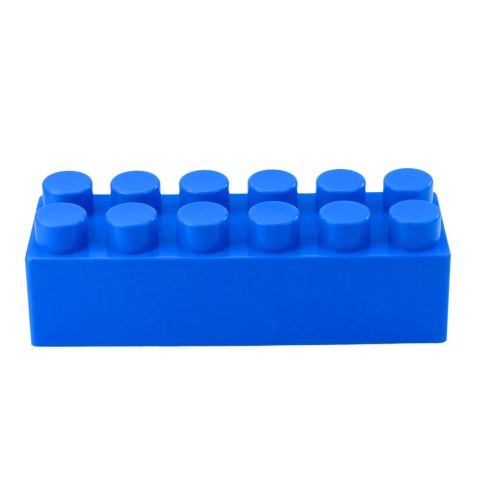 Zestaw Duże Klocki Konstrukcyjne W Torbie Kolorowe 28,5x9x9 cm 6el. LEAN Toys