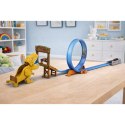 Zestaw Samochodowy Tor Katapulta Wyrzutnia Dinozaur LEAN Toys