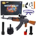 Karabin AK Na Kulki Wodne Hydrożelowe Celownik Akcesoria Okulary 96cm LEAN Toys