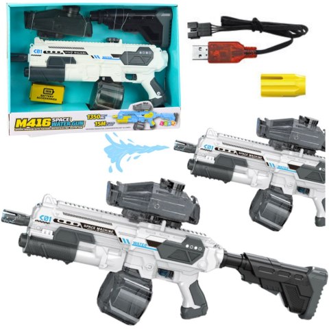 Karabin M16 Pistolet Kosmiczny Na Wodę Elektryczny 1350ml LEAN Toys