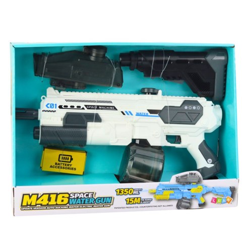 Karabin M16 Pistolet Kosmiczny Na Wodę Elektryczny 1350ml LEAN Toys