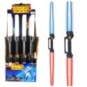 Miecz Dwustronny Kosmiczny Na Baterie Światła Dźwięki 122cm LEAN TOYS