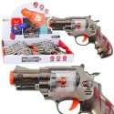 Pistolet Zabawkowy Rewolwer Magazynek Z Kulkami Światła Dźwięki LEAN TOYS