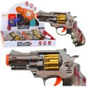 Pistolet Zabawkowy Rewolwer Obrotowy Magazynek Światła Dźwięki LEAN TOYS