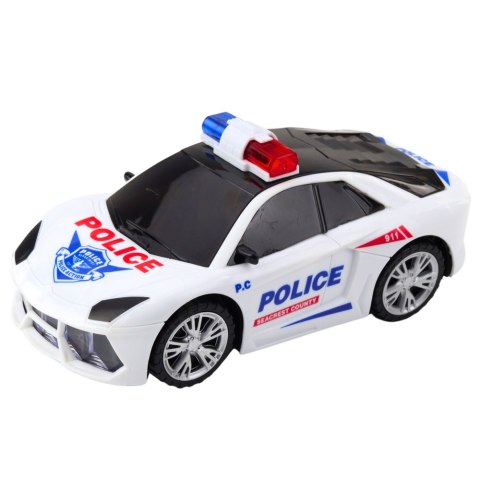 Auto Policyjne Radiowóz Interaktywny Światła Dźwięki LEAN TOYS