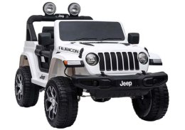 Auto na Akumulator Jeep Rubicon 4x4 Biały LEAN CARS