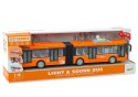 Autobus Przegubowy Miejski 1:16 Napęd Światła Dźwięki Napęd Pomarańczowy LEAN Toys