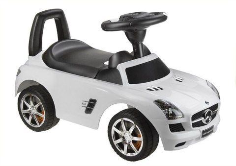 Jeździk Mercedes SLS AMG Pchacz Dla Dziecka Oparcie Schowek Biały LEAN CARS
