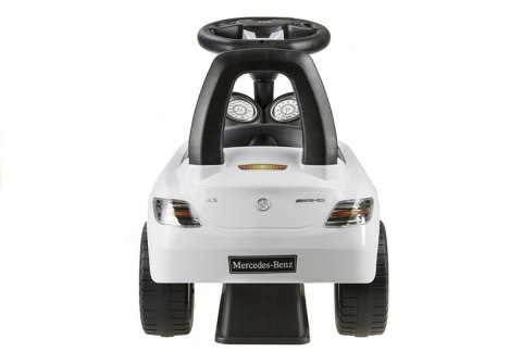 Jeździk Mercedes SLS AMG Pchacz Dla Dziecka Oparcie Schowek Biały LEAN CARS