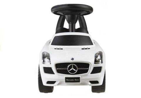 Jeździk Mercedes SLS AMG Pchacz Dla Dziecka Oparcie Schowek Biały LEAN CARS