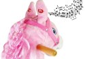 Koń Na Biegunach Dźwięki Rusza Pyskiem Ogonem Różowy 74 cm LEAN Toys