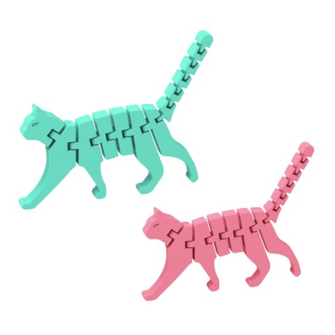 Kot Puzzle Fidget 3D Układanka Elastyczny Do Wyginania Mix LEAN TOYS